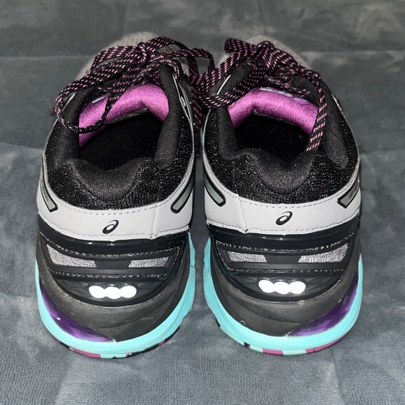 Asics GT-2000 FluidRide Dynamic DuoMax Gray Purple Light Blue Women's Size 6 - Picture 3 of 7